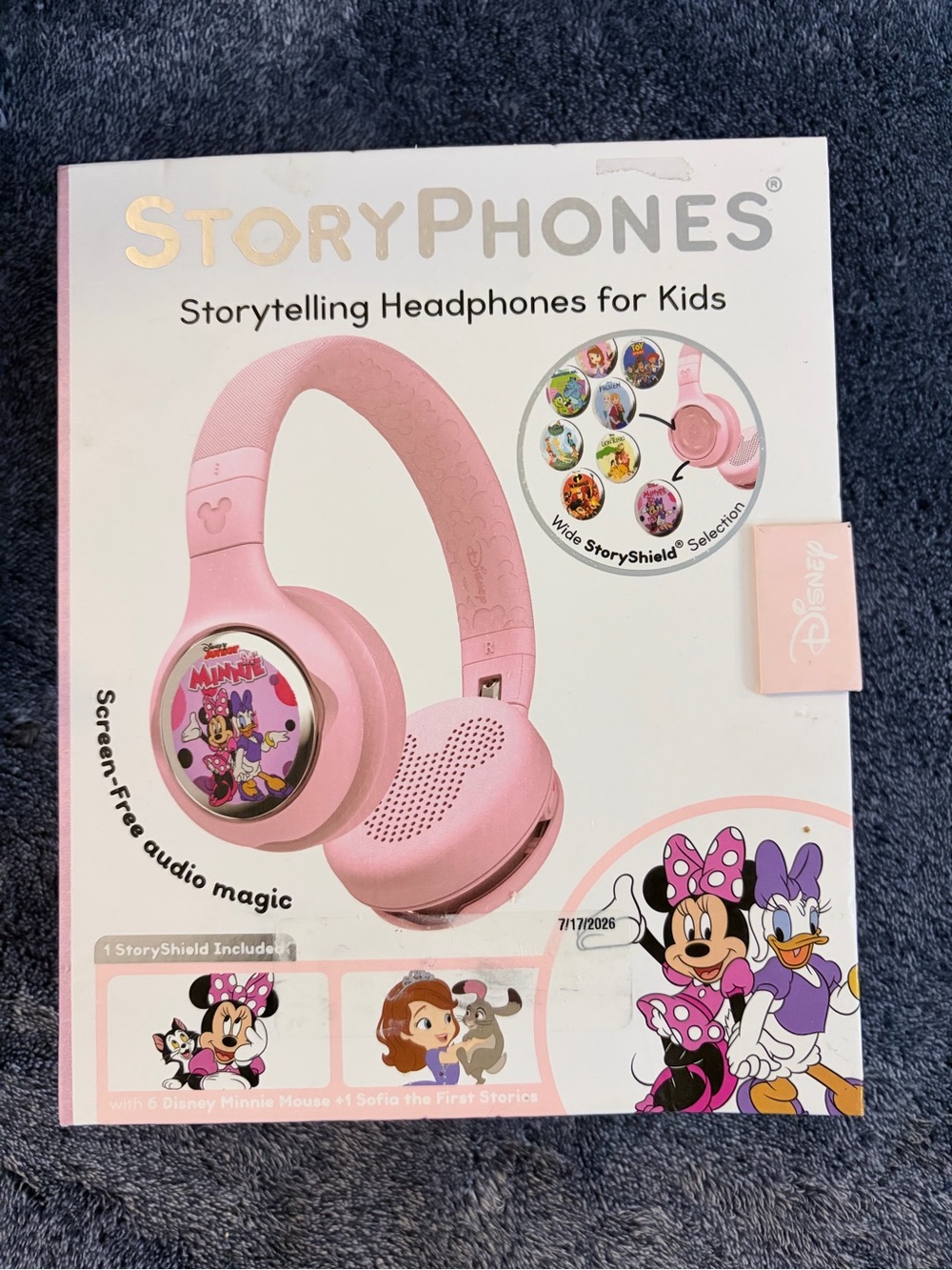 Disney Pink Minnie StoryPhones Kids Over-Ear Headphones